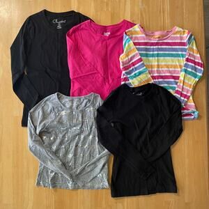 Girls Shirts Bundle of 5 Spotted Zebra Arizona Jean Company Small 6/6X/7 G/EUC